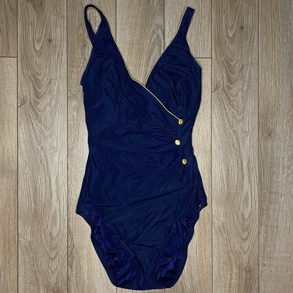 Vintage Blue Swimsuit - Picture 1 of 6